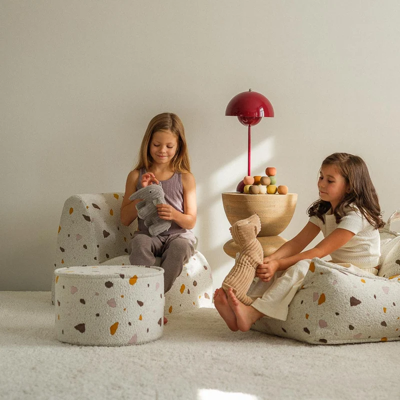 Pouf im Terrazzo Design