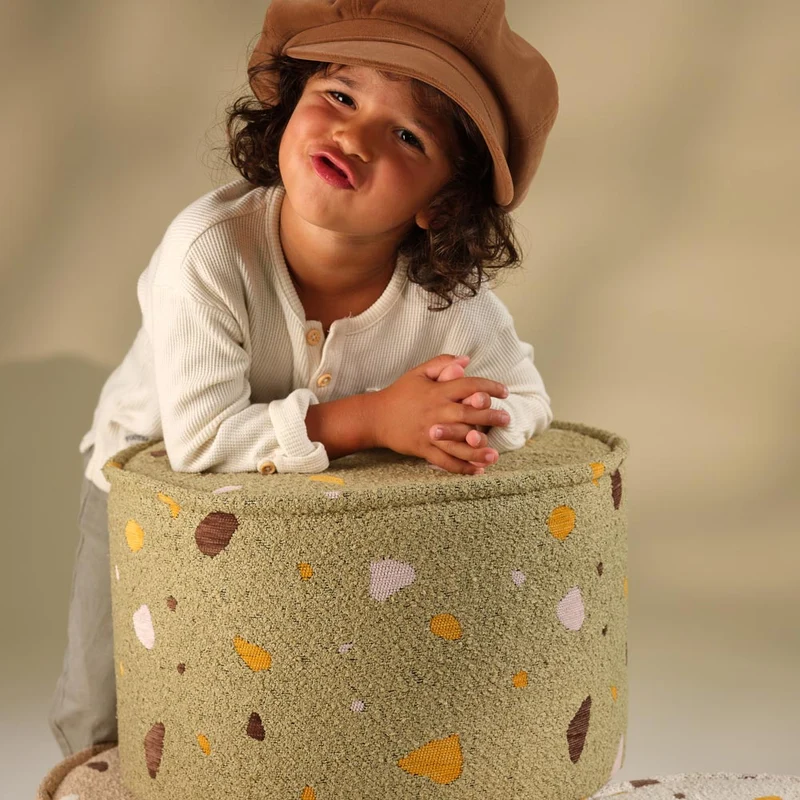 Pouf im Terrazzo Design