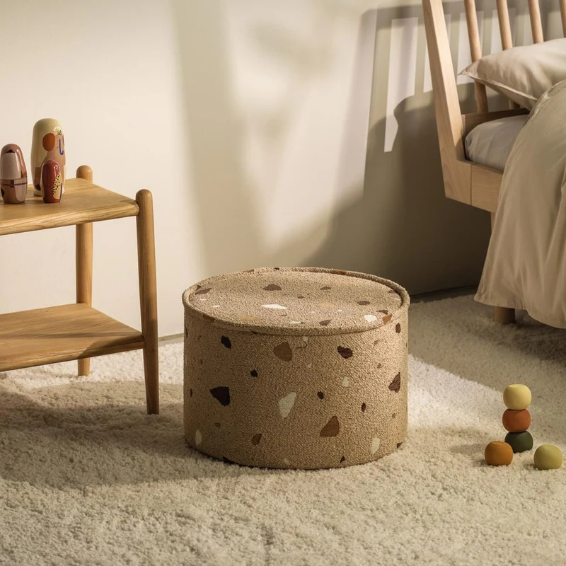 Pouf im Terrazzo Design