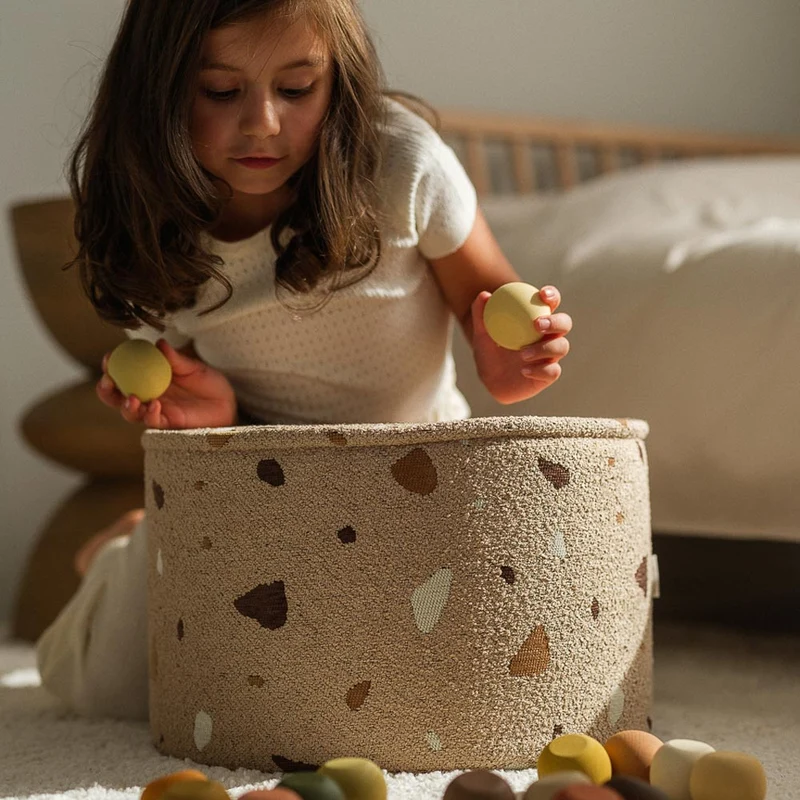 Pouf im Terrazzo Design