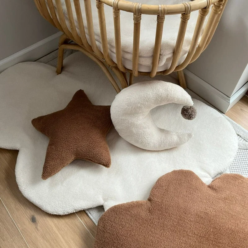 Dekokissen Mond "Premium-Linie" | Baumwolle & Teddy-Stoff