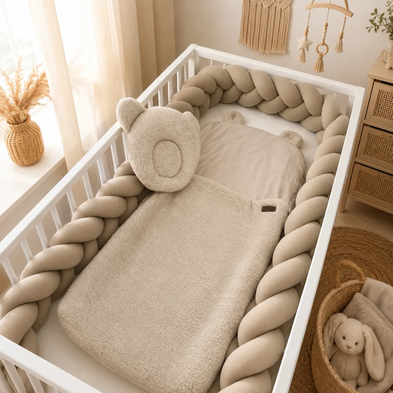 Flacher Schlafsack "Premium-Linie" | Baumwolle & Teddy-Stoff