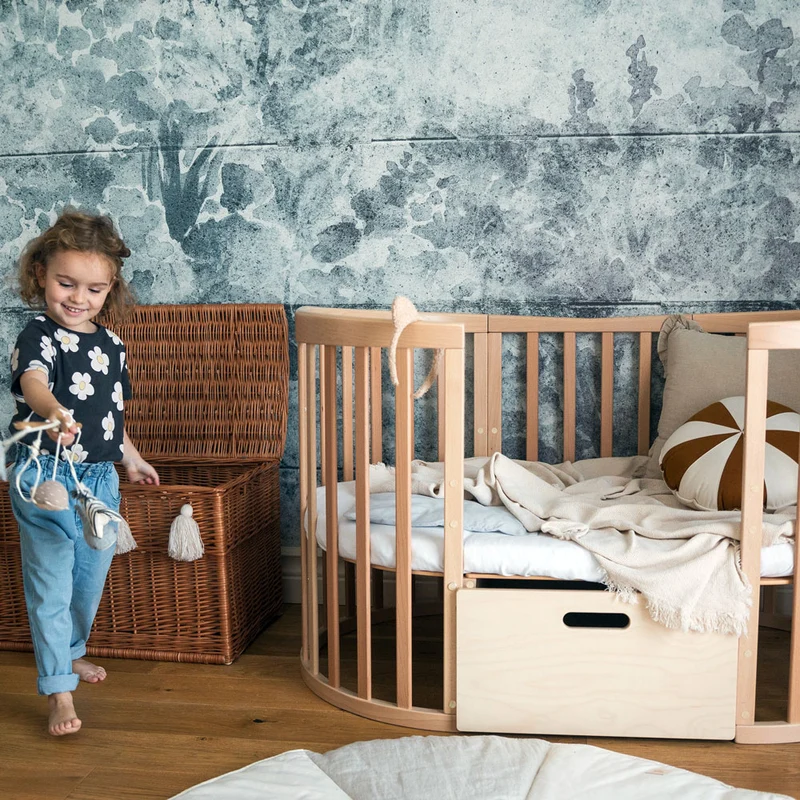 Mitwachsendes Babybett Ova 7in1 mit Matratze