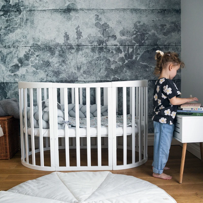 Mitwachsendes Babybett Ova 7in1 mit Matratze