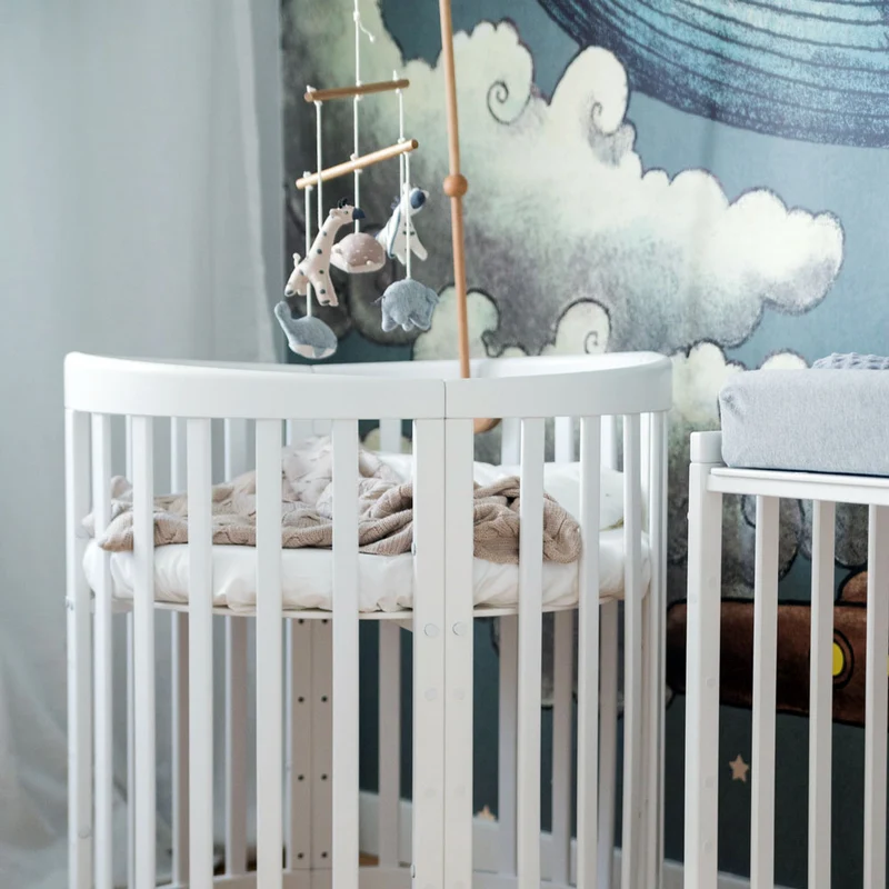 Mitwachsendes Babybett Ova 7in1 mit Matratze