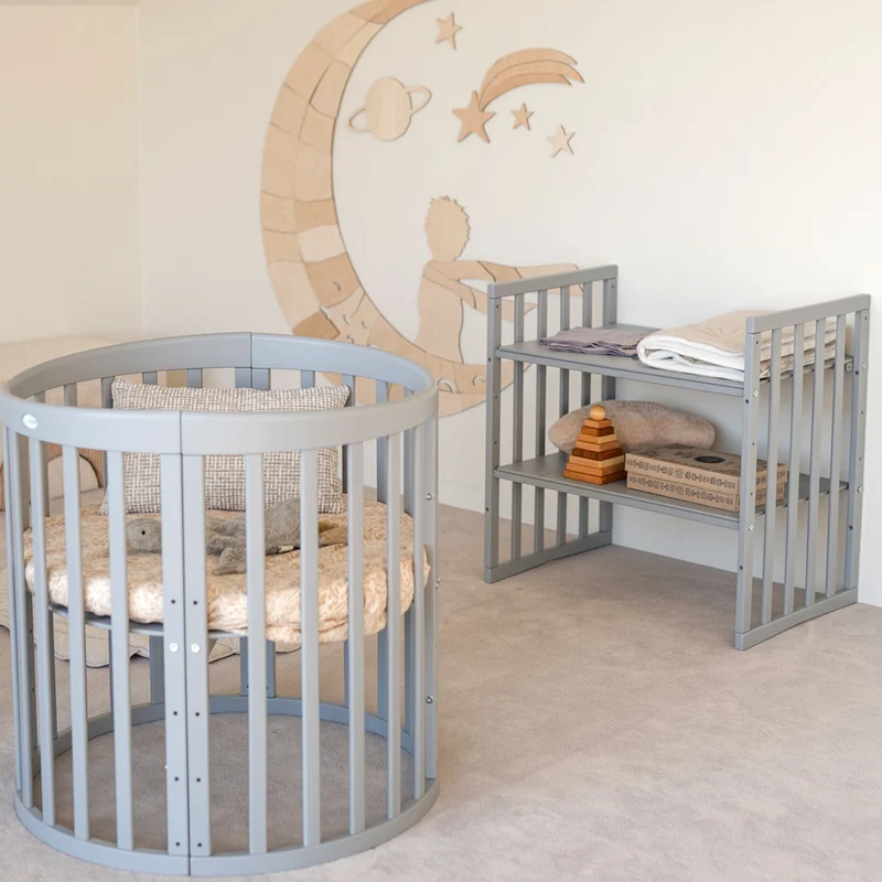 Mitwachsendes Babybett Ova 7in1 mit Matratze