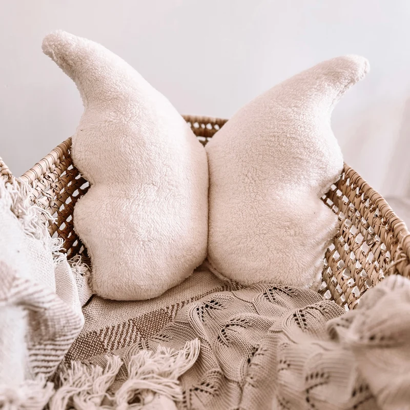 Dekokissen Schmetterling "Premium-Linie" | Baumwolle & Teddy-Stoff