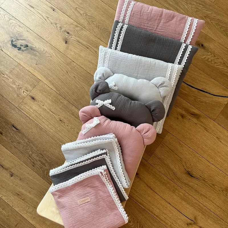 Babydecke inkl. flaches Kissen | Musselin