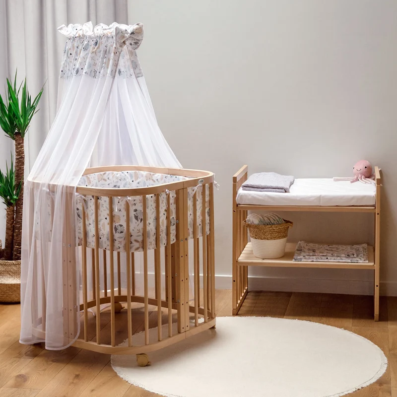 Mitwachsendes Babybett Kao 7in1 mit Matratze