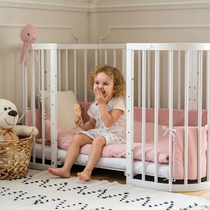 Mitwachsendes Babybett Kao 7in1 mit Matratze