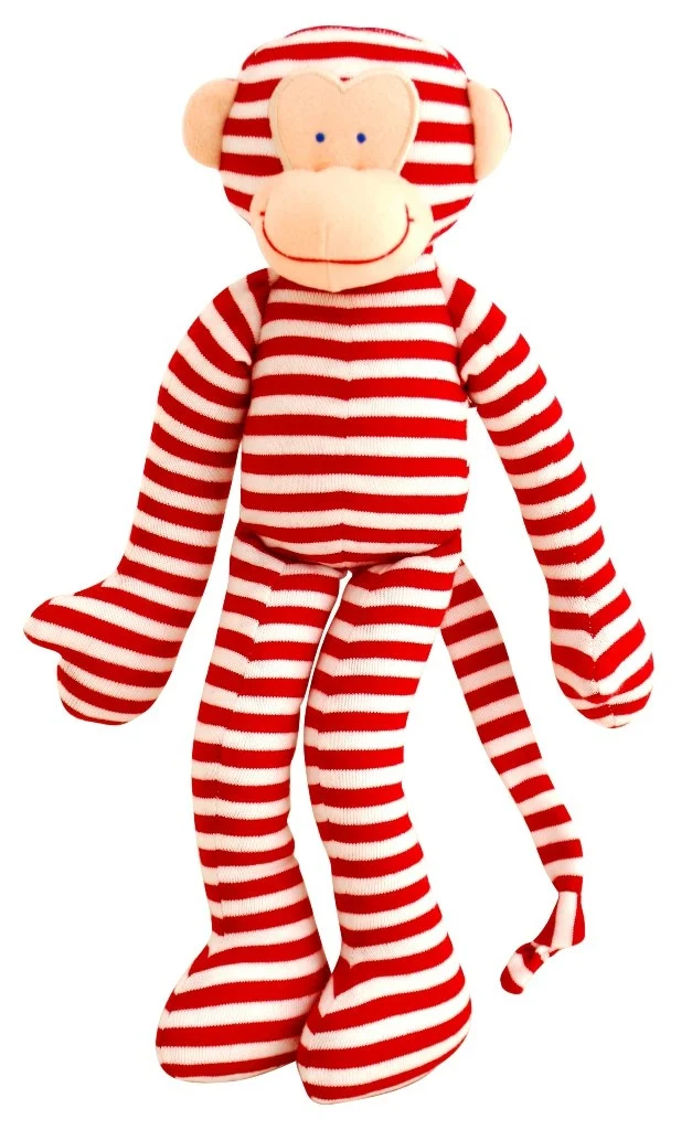 Toy Rattle - Red Monkey