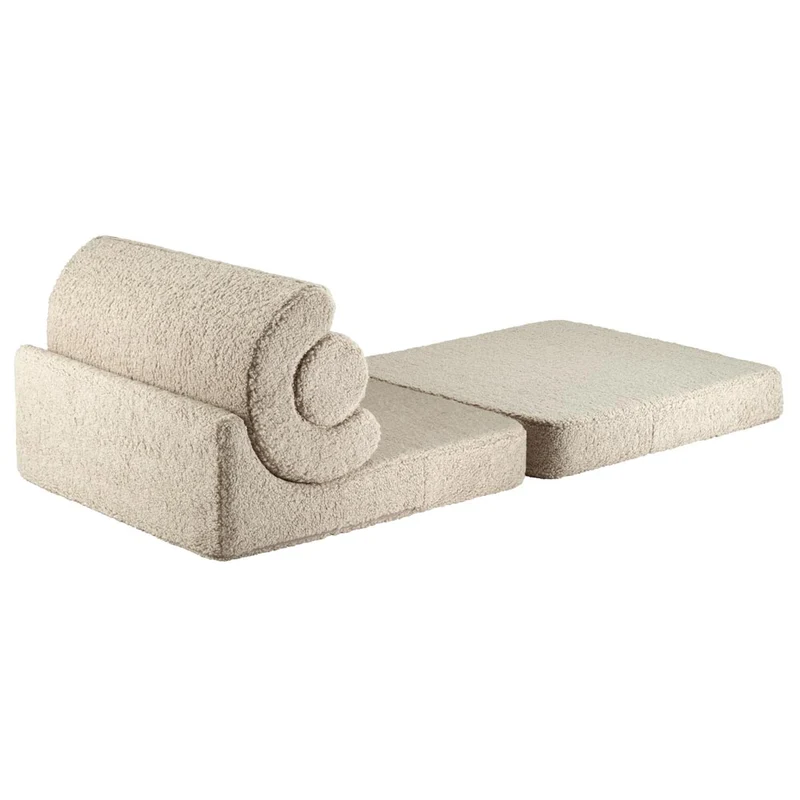 Klappsessel Flipster aus Teddy-Stoff