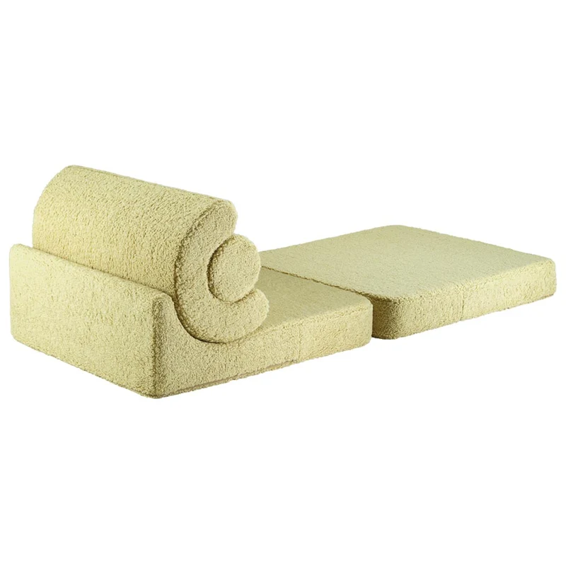 Klappsessel Flipster aus Teddy-Stoff
