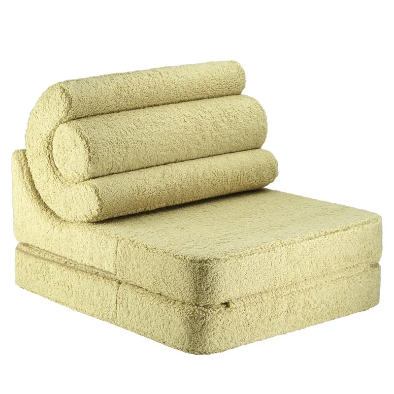 Klappsessel Flipster aus Teddy-Stoff