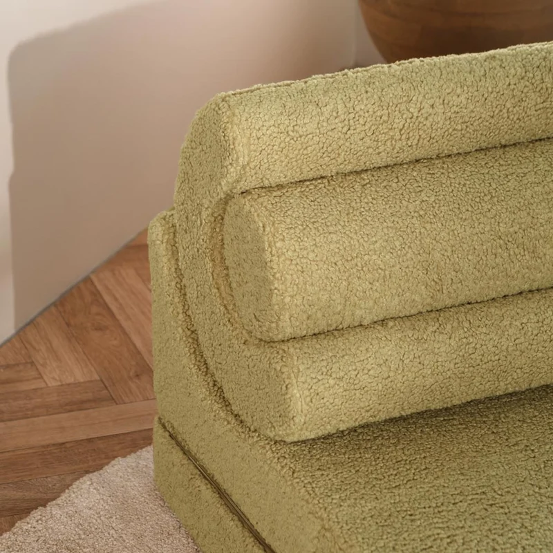 Klappsessel Flipster aus Teddy-Stoff