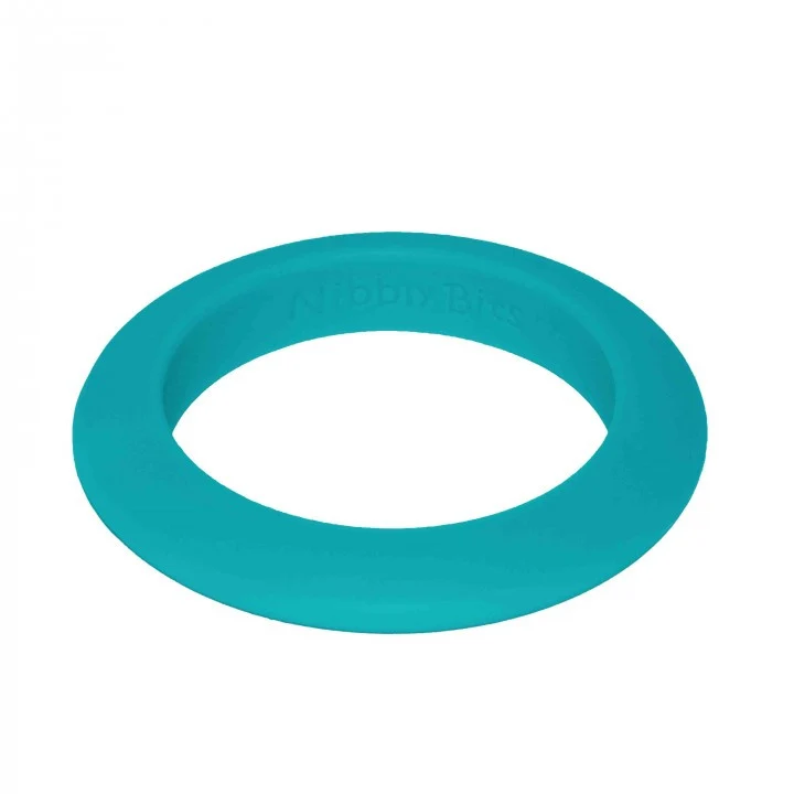 Teething Bangle - Round Stackable - Blue