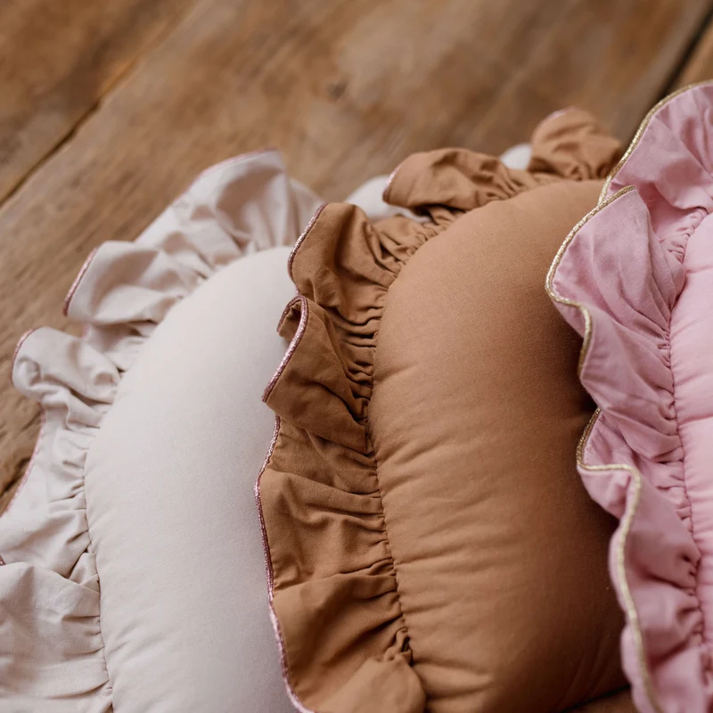 Premium Babynest SHINY mit Rüschen | Baumwolle