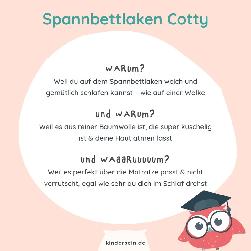 Spannbettlaken Cotty aus Baumwolle