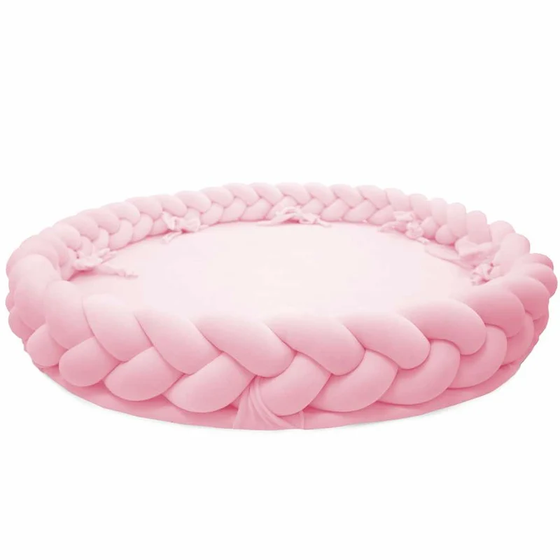 3in1 Spielmatte, Babynest & Bettschlange aus Velours
