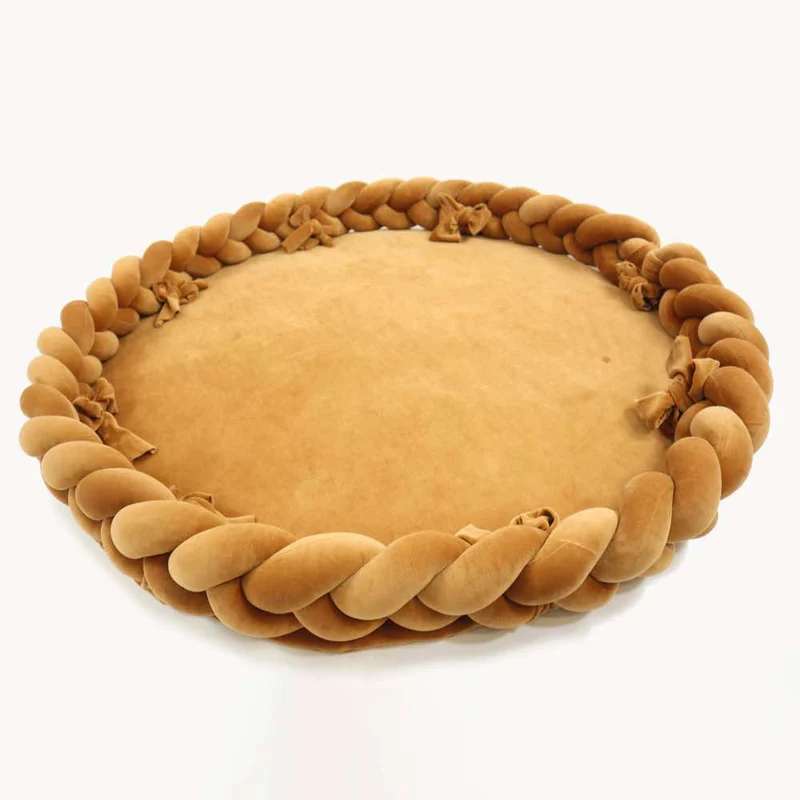 3in1 Spielmatte, Babynest & Bettschlange aus Velours
