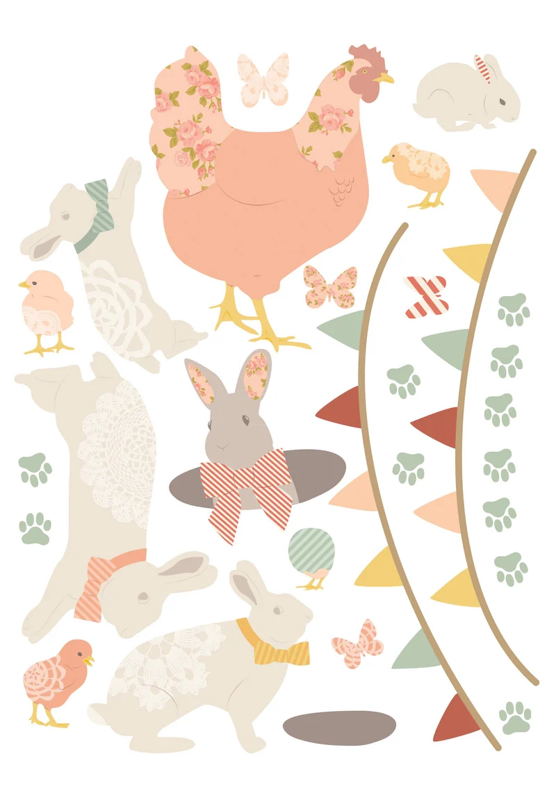 Mini Bunny Adventure Decals