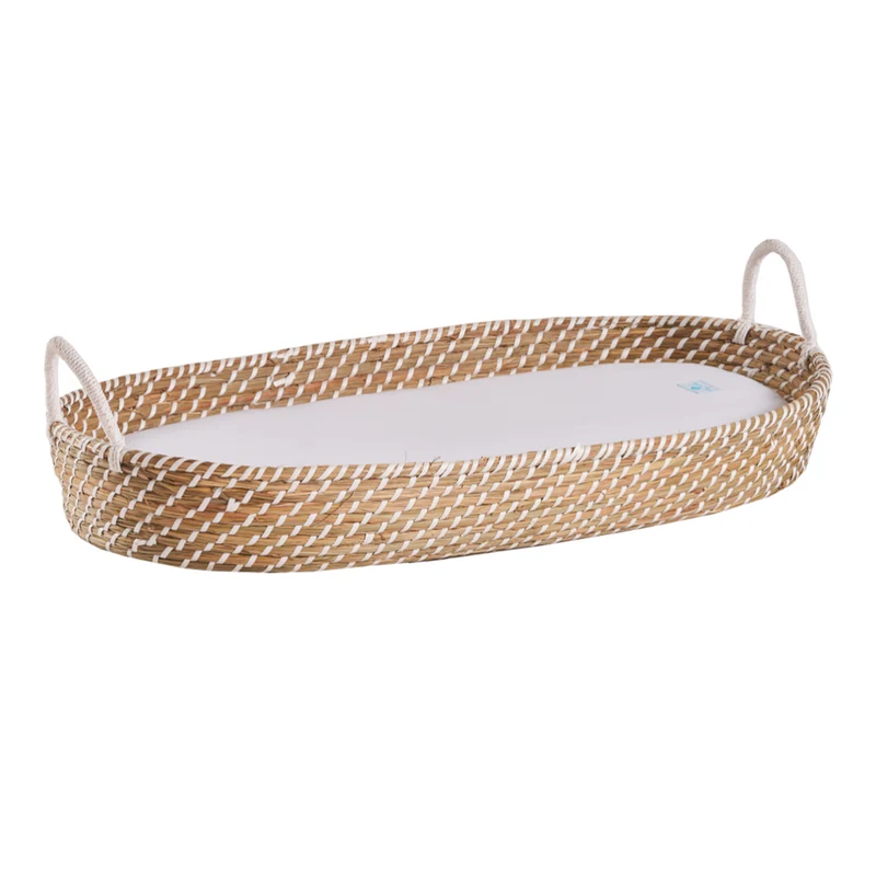 Wickelkorb aus Seegras im Boho Style