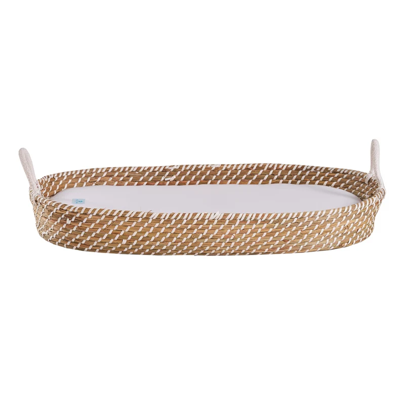 Wickelkorb aus Seegras im Boho Style