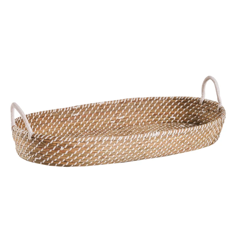 Wickelkorb aus Seegras im Boho Style