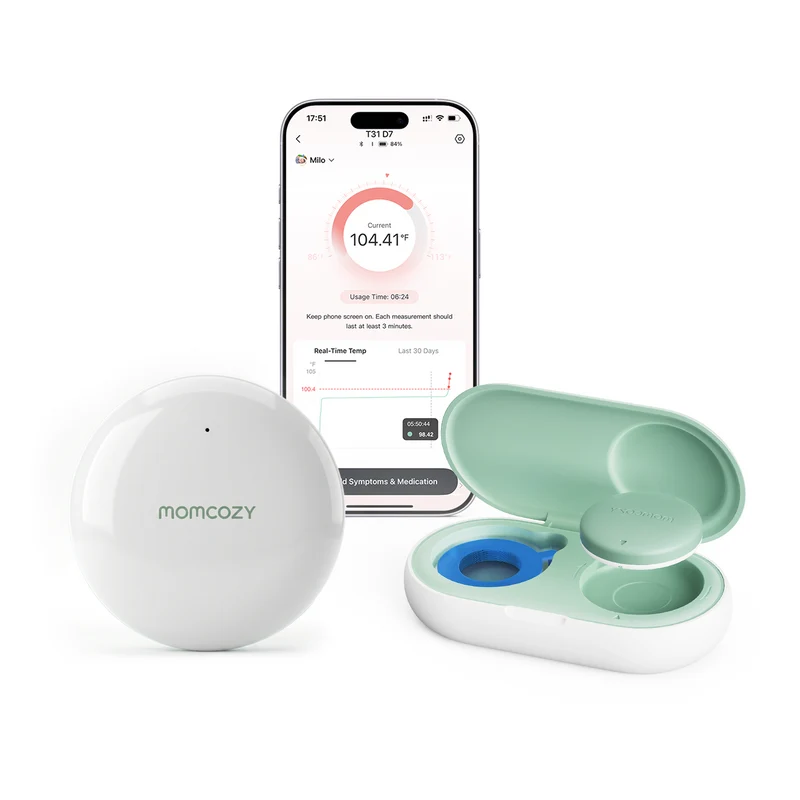 Momcozy Intelligentes Babythermometer & Signalverstärker-Set