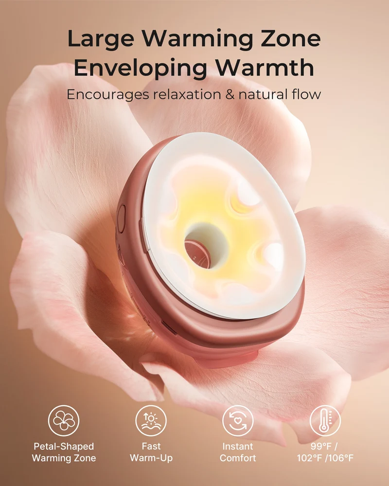 Momcozy Wellness 1 Tragbare Milchpumpe mit Wärmemassage