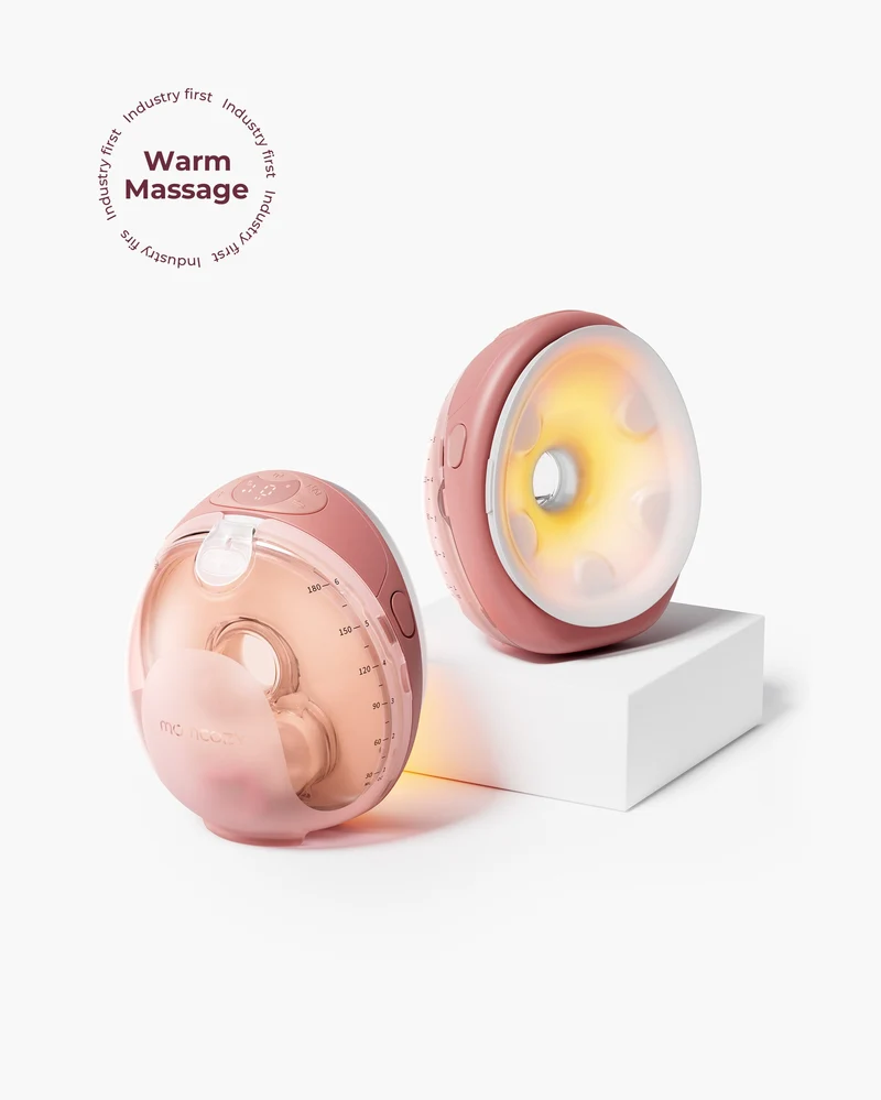 Momcozy Wellness 1 Tragbare Milchpumpe mit Wärmemassage