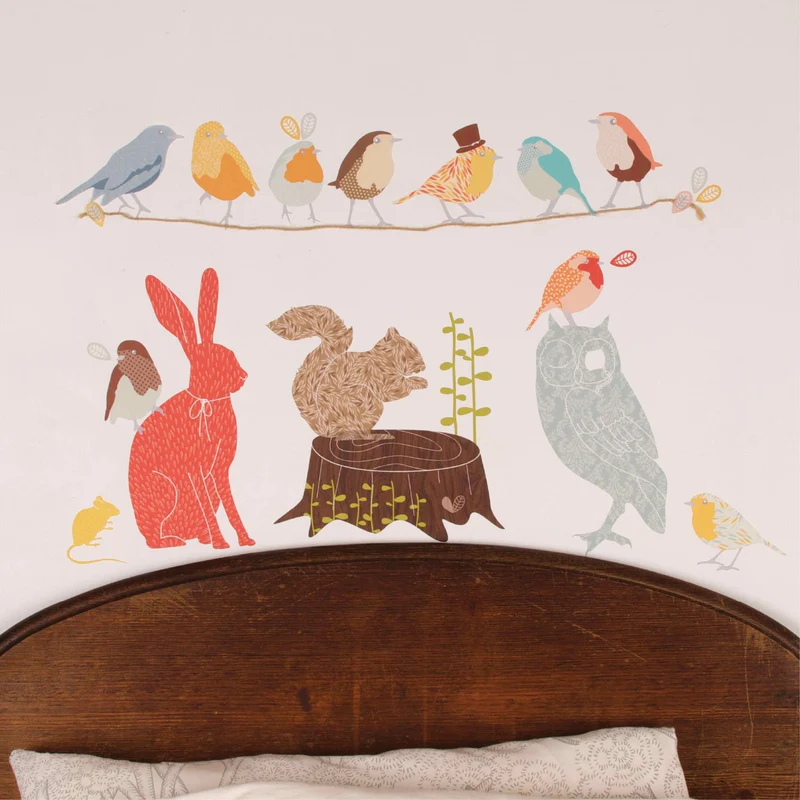 Forest Critters Decals - Retro