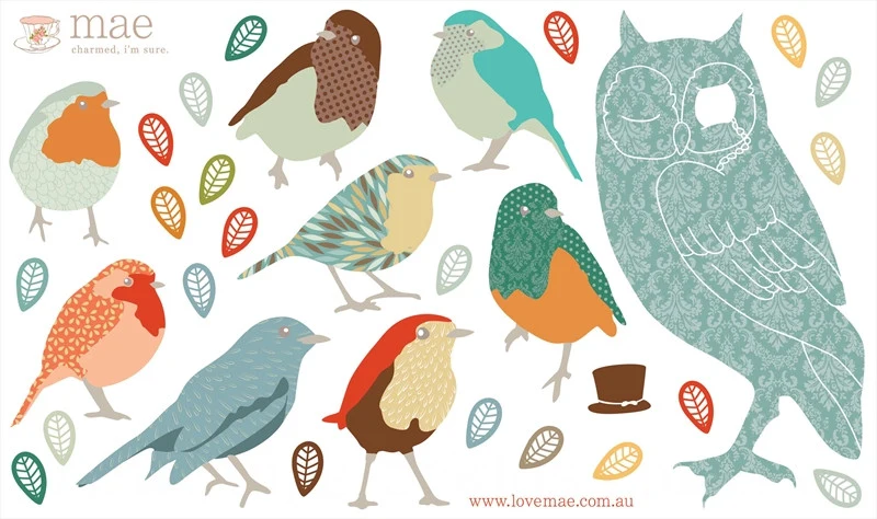 Twitters Decals - Earthy