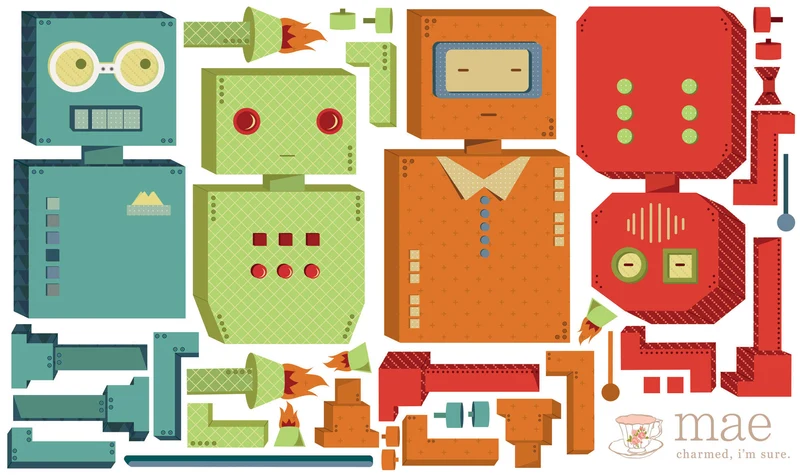 Small Robot Decals