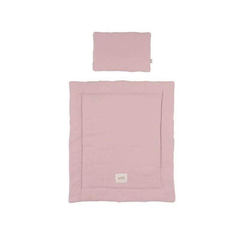 Baby-Bettwäsche Set aus Musselin für Moseskörbchen