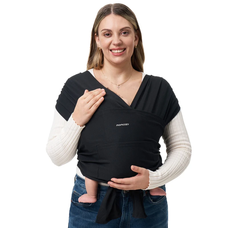 Einfach freihändig zu tragen - Babytragetuch