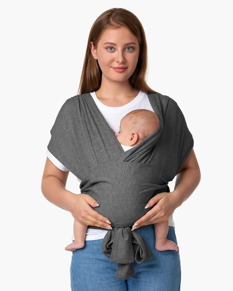 Einfach freihändig zu tragen - Babytragetuch