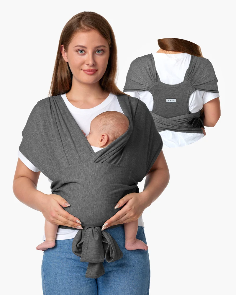 Einfach freihändig zu tragen - Babytragetuch