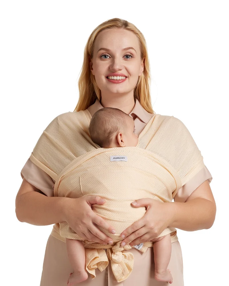 Einfach freihändig zu tragen - Babytragetuch