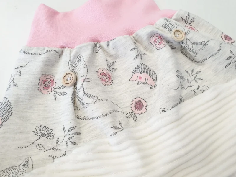 Sweetie Pumphose oder Babyset kurz und lang Füchse Rosa 10 von Atelier MiaMia