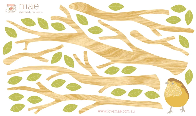 Small Branch Decals - Light