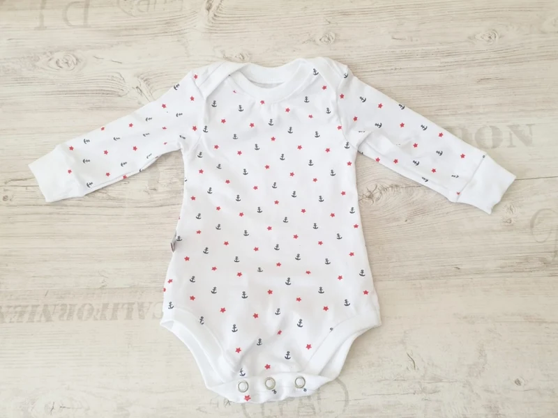 Body kurz und lang ärmlig auch als Baby Set Anker Sterne Nr. 2 von Atelier MiaMia