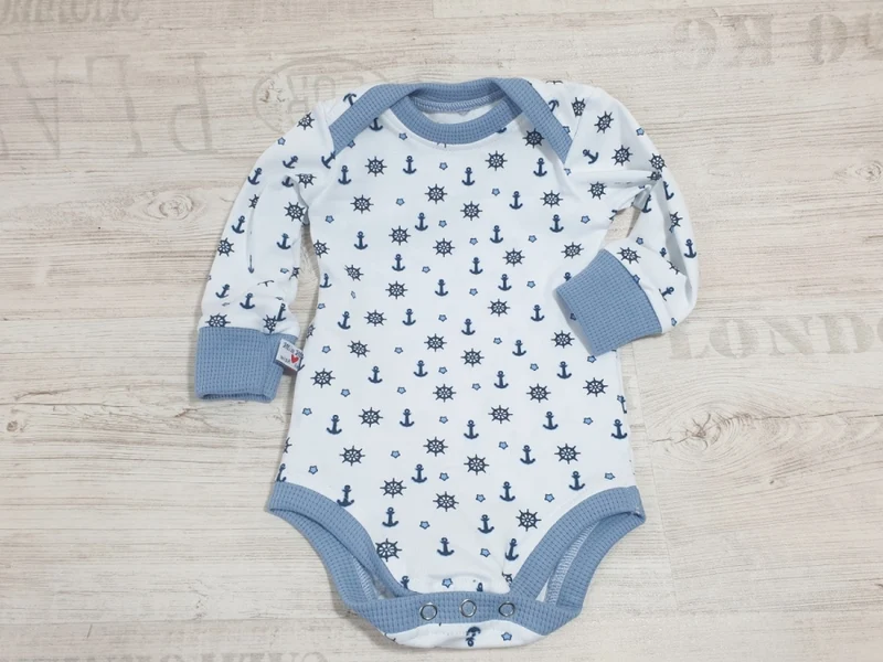 Body kurz und lang ärmlig auch als Baby Set Anker 10 von Atelier MiaMia