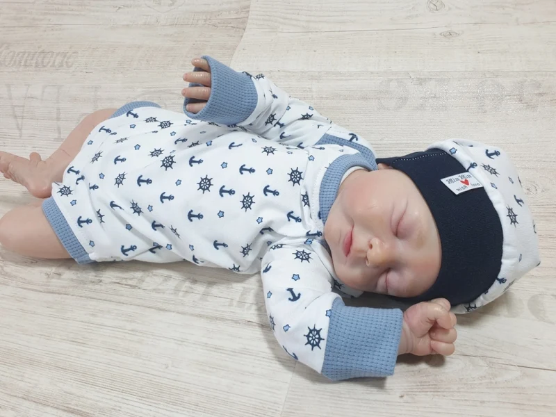 Body kurz und lang ärmlig auch als Baby Set Anker 10 von Atelier MiaMia