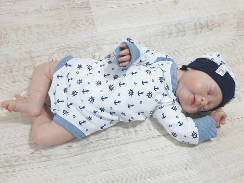 Body kurz und lang ärmlig auch als Baby Set Anker 10 von Atelier MiaMia