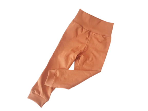 Baby und Kinder Leggins Rostrot Orange Größe 50-116 von Atelier MiaMia