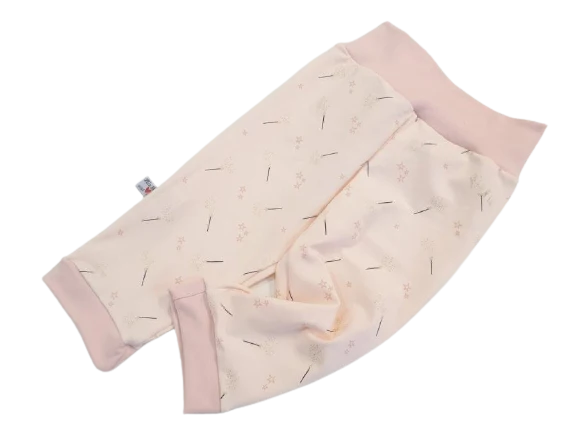 Baby und Kinder Leggins Rose Sterne Größe 50-116 von Atelier MiaMia