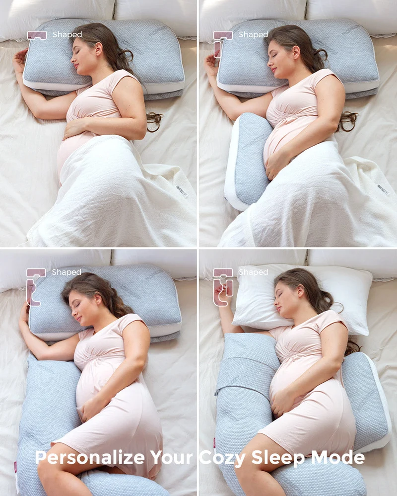 Original abnehmbar G -förmige Pro -Schwangerschaftskissen mit flexibles Bauchkeilkissen