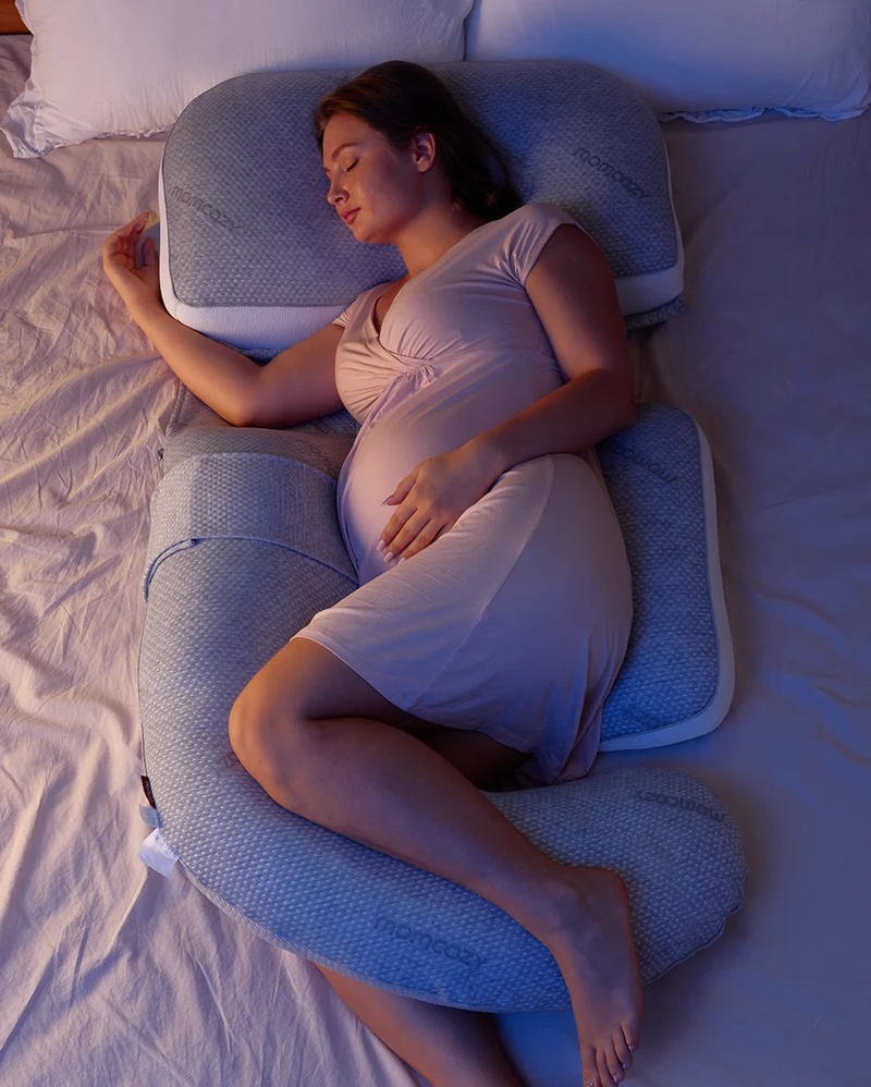 Original abnehmbar G -förmige Pro -Schwangerschaftskissen mit flexibles Bauchkeilkissen