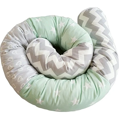 Bettschlangen, Limited Edition, mint, ZickZack von Atelier MiaMia